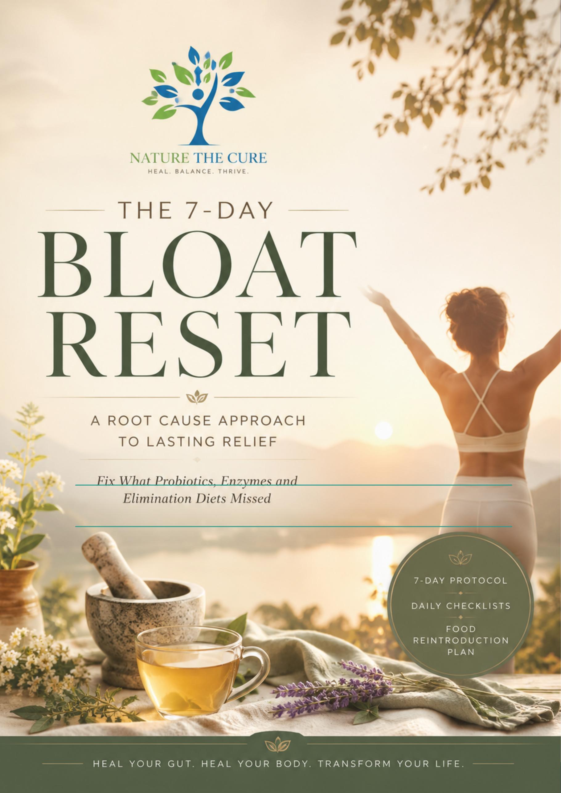 The 7-Day Bloat Reset — 21-page downloadable guide by Nature The Cure